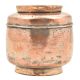 Handmade Broad Copper Canister  With Lid